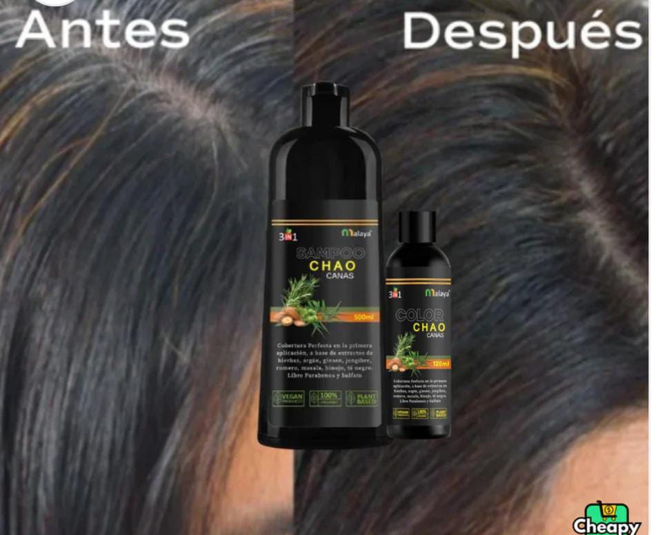 SHAMPOO CHAO CANAS +TRATAMIENTO Compra dos o más y obtén un súper descuento